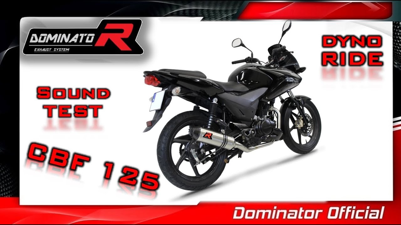 Honda CBF 125 2014 💥 Dyno 🔥 Pure Sound 🔊 Dominator Exhaust System 🎧HQ Sound 🇵🇱 ⚡Exhaust Compilations
