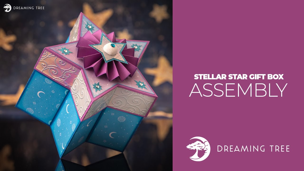 SVG File - Stellar Star Gift Box - Assembly Tutorial (For Cricut, Silhouette, and ScanNCut)