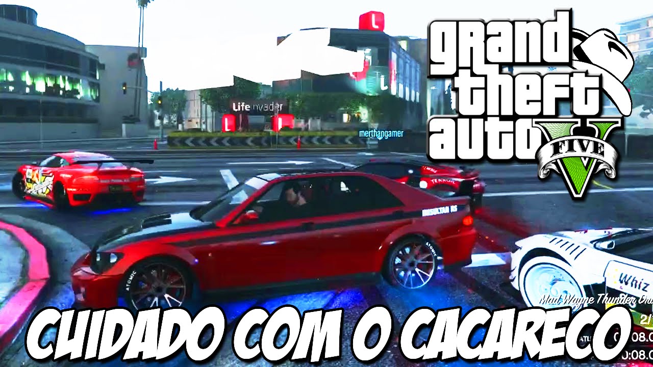 GTA 5 Online (PS4) - A corrida mais Zuera de todas: Olha o CACARECO !