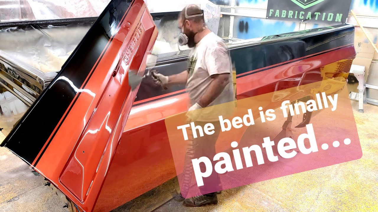 Watch how I prep, sand, prime, paint, mask, strip, clear coat on my 1985 chevy k20 square body truck