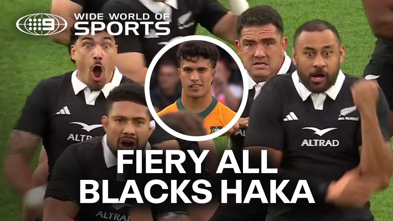All Blacks' EPIC challenge to the Wallabies with emotional haka | Wide World of Sports