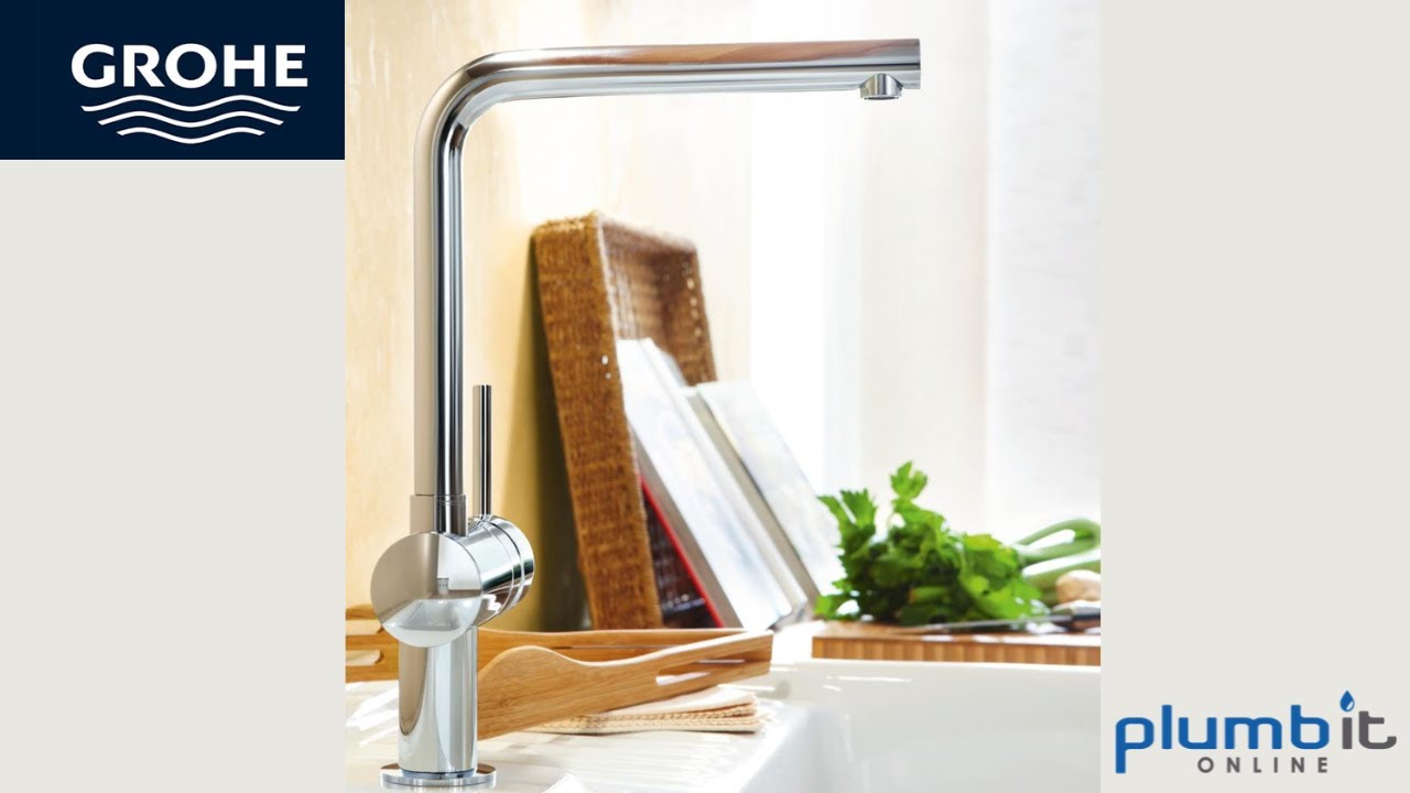 GROHE Minta Sink Mixer Tap With Pull-Out Installation Guide
