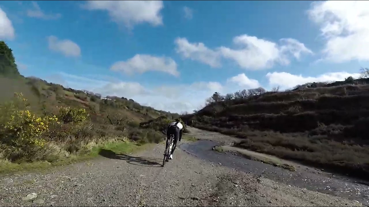 Getting some speed down on the coast to coast trail 