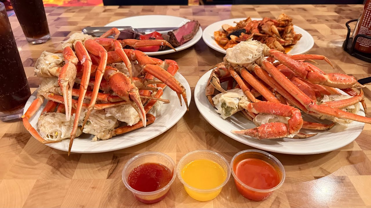 ALL YOU CAN EAT CRAB LEGS SEAFOOD SURF & TURF BUFFET INSIDE FRESH HARVEST @ HARD ROCK CASINO!