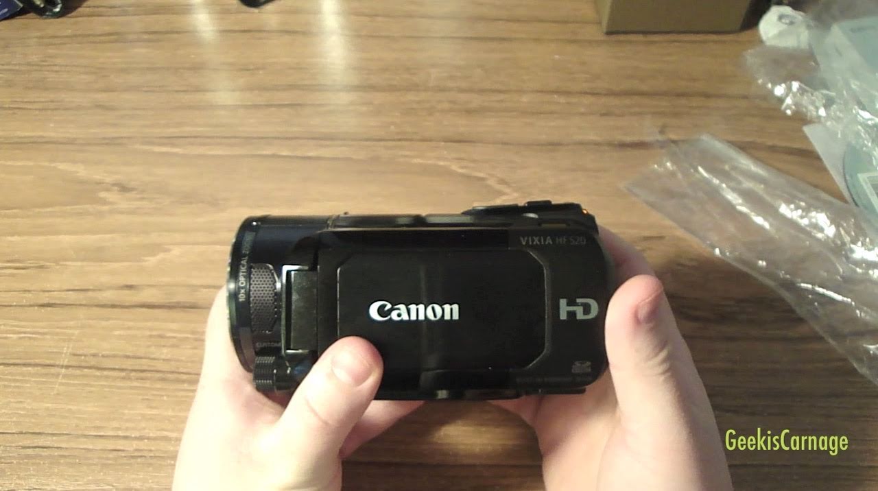Canon Vixia HF-S20 HD Camcorder Unboxing & Overview
