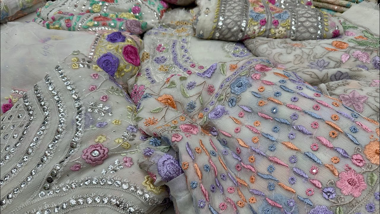 Multani Handcrafted Luxury Suits | Mukesh Kamdani Resham & Parsi Hand Work | Pakistani Designer Suit