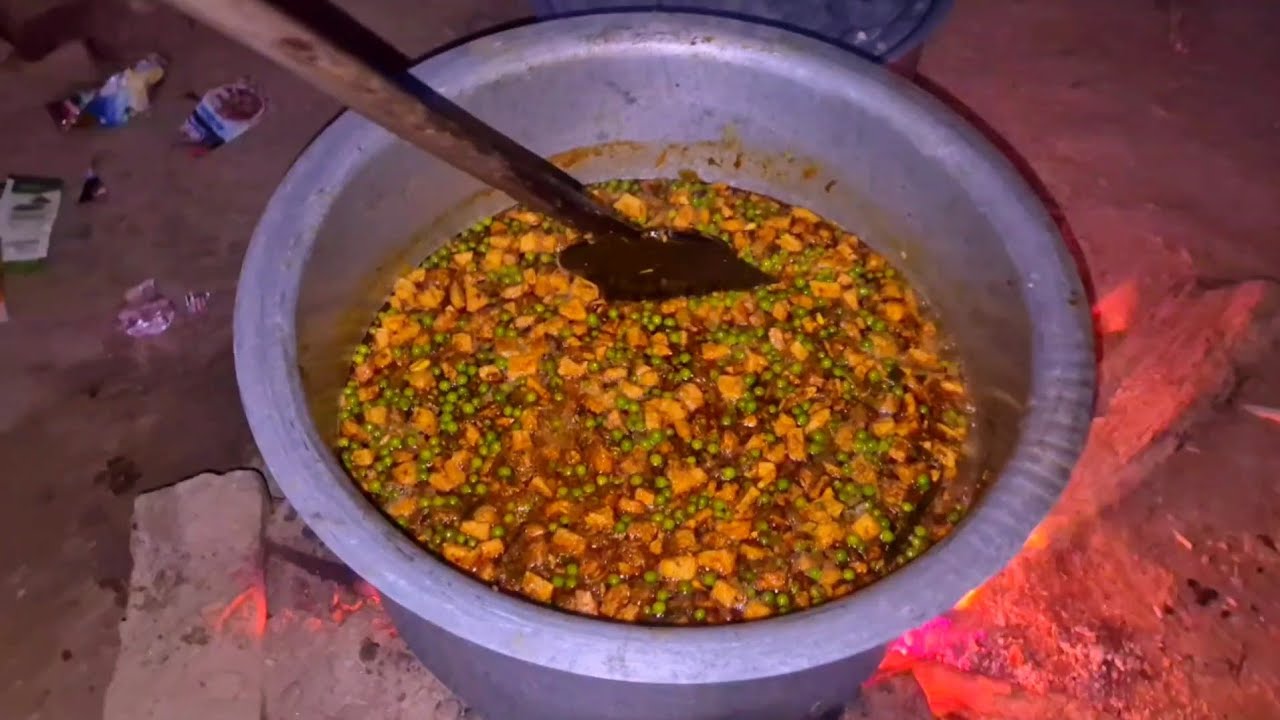 100 आदमी का सूरन और मटर का रसेदार बनाने का सही तरीका🤔||deshi halwai || new video 2026