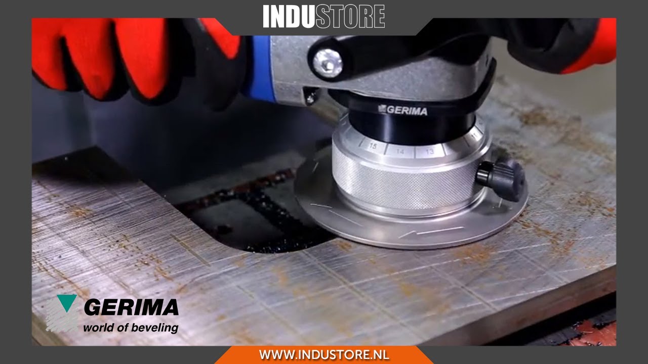 Industore: GERIMA SMA 20 | Pneumatisch en elektrisch aangedreven Laskantenfrees machine
