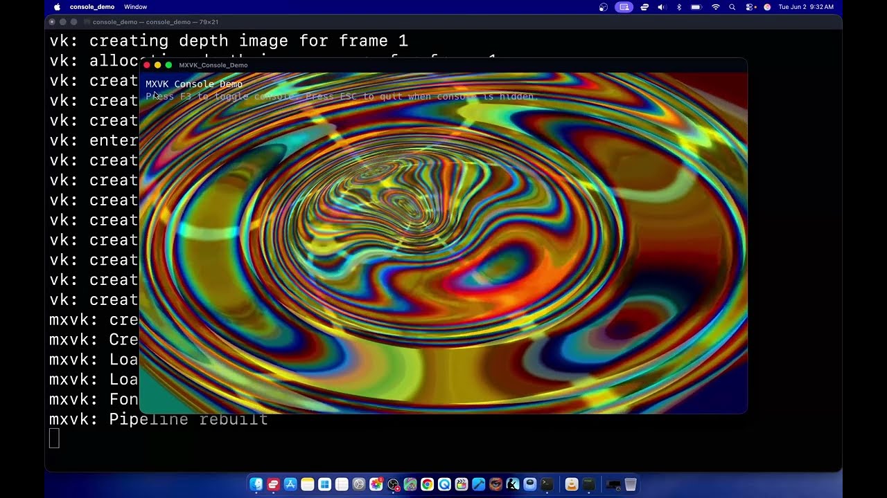 MoltenVK Demos on MacOS (Apple Silicon)
