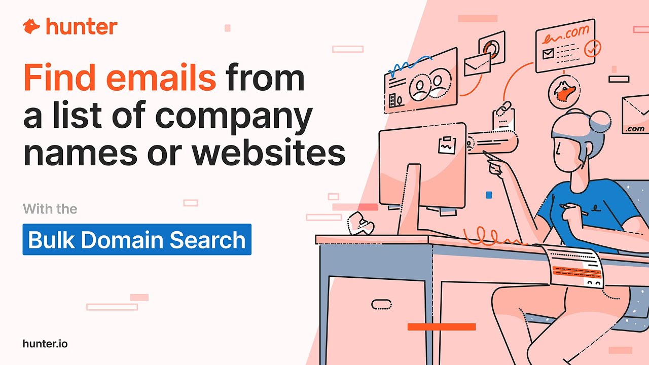 How to Find a list of Emails using Hunter.io's Bulk Domain Search