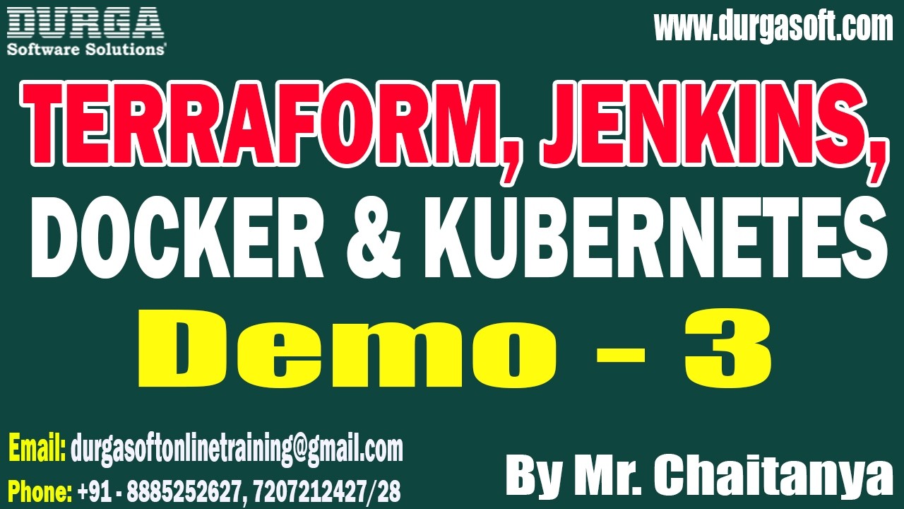 TERRAFORM, JENKINS, DOCKER & KUBERNETES tutorials || by Mr. Chaitanya On 21-02-2026 @7:30AM (IST)