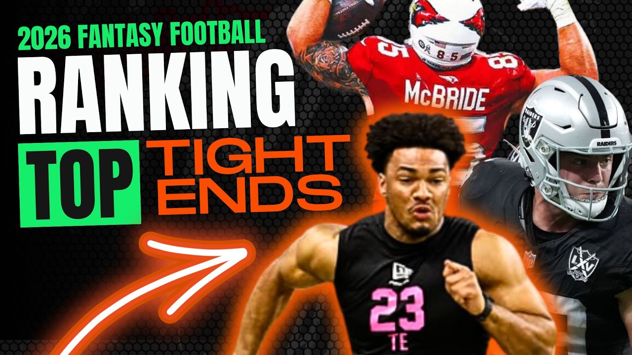 Is Kenyon Sadiq in our TOP 12 Tight Ends? Perfect Landing Spot + Top 12 Fantasy Football Tight Ends