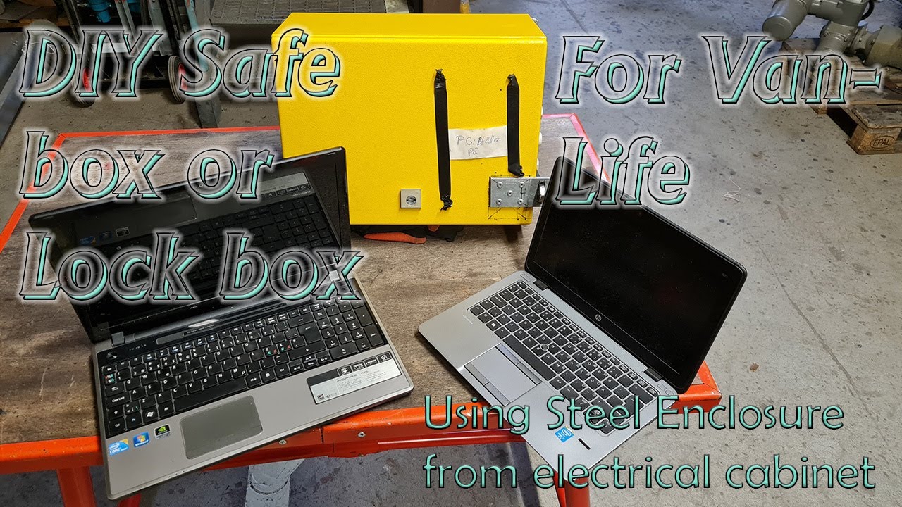 DIY Safe box Lock Box Using Steel Enclosure and rivets, for vanlife