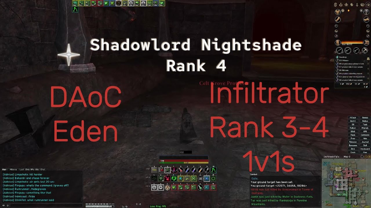 DAoC Eden Infiltrator Rank 3-4 1v1s