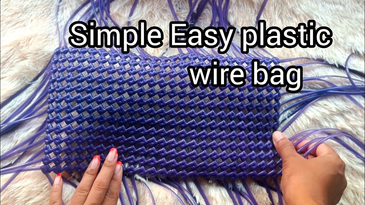Hindi/Assamese plastic wire bag making tutorial for beginners//sobikachari
