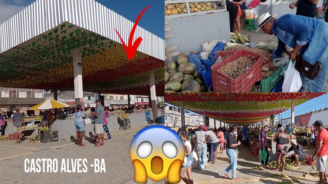 FEIRA De CASTRO AlVES No CLIMA DO SÃO JOÃO. veja como foi #castroalves #feiralivre