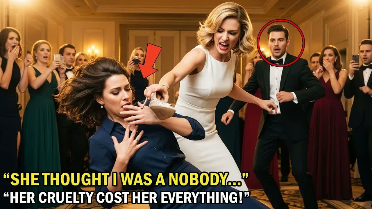 Arrogant Woman Kicks a Simple Woman in Public — Then She Steps Out of a Limo at Her Engagement＂