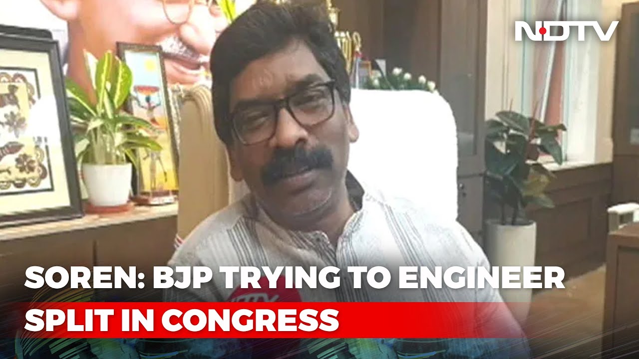 BJP Trying To Engineer Split in Jharkhand Congress, Alleges Chief Minister Hemant Soren