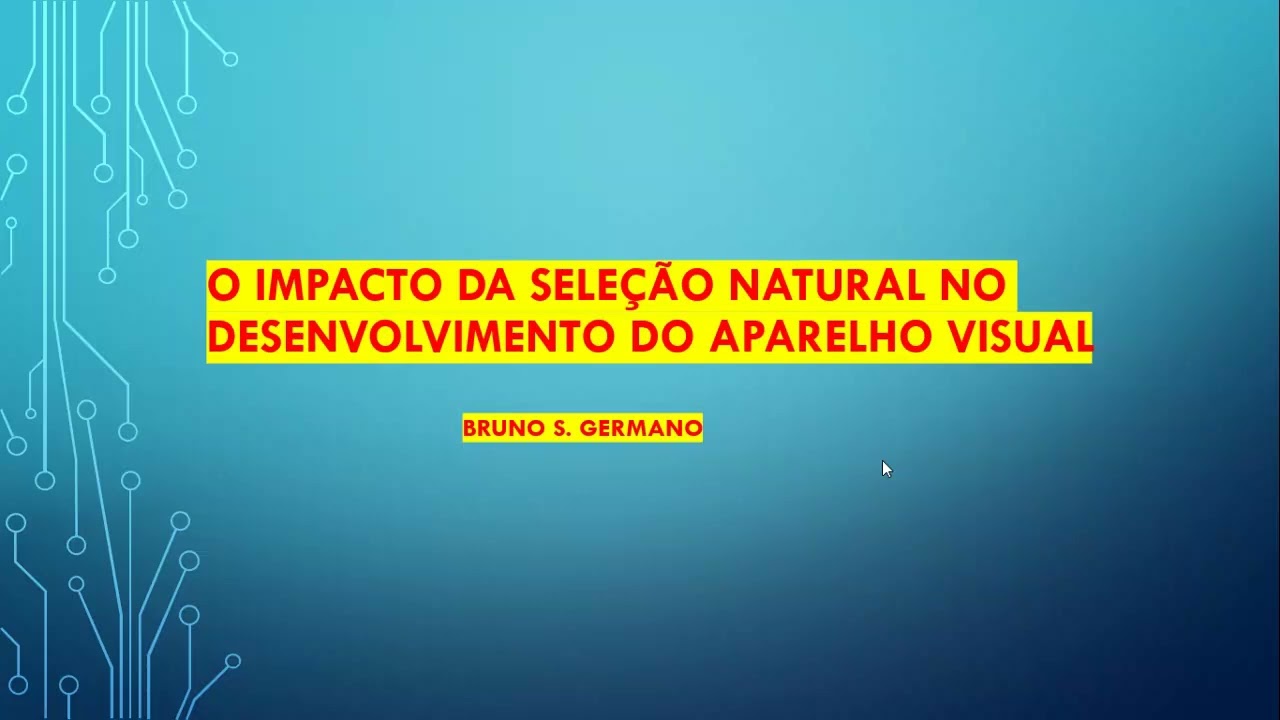 O IMPACTO DA SELEÇÃO NATURAL NA FORMAÇÃO DOS OLHOS PARTE 1