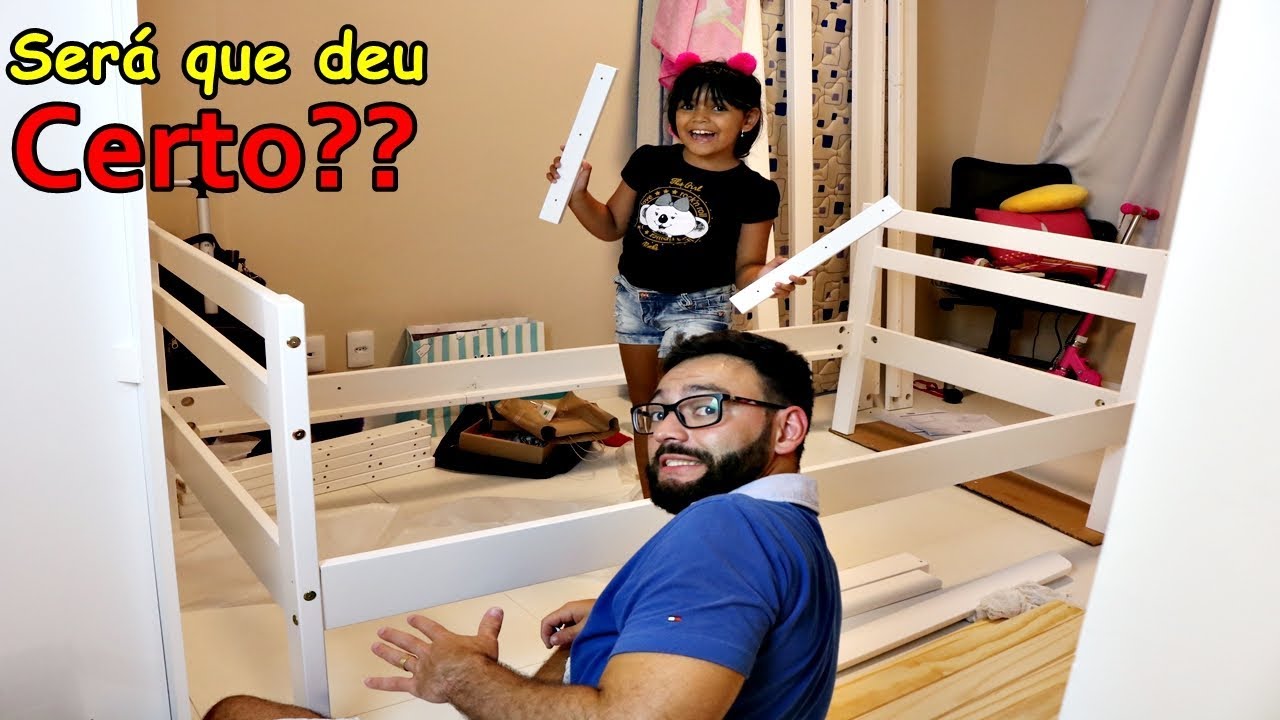 MINHA CAMA NOVA - PAPAI E MAMÃE MONTANDO MINHA CAMA - SERÁ QUE VAI DAR CERTO??