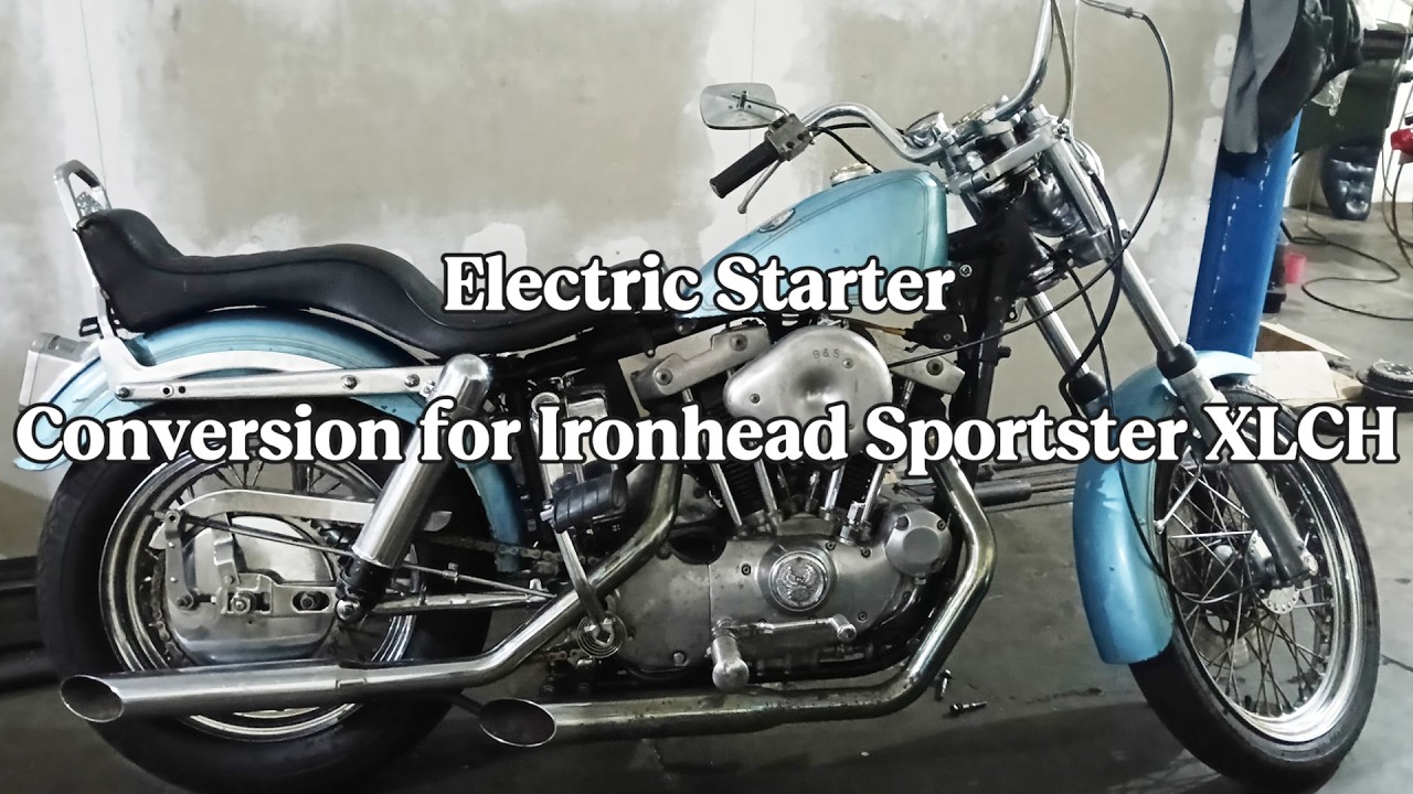 DIY - Electric Starter Conversion For Harley Davidson Ironhead Sportster XLCH