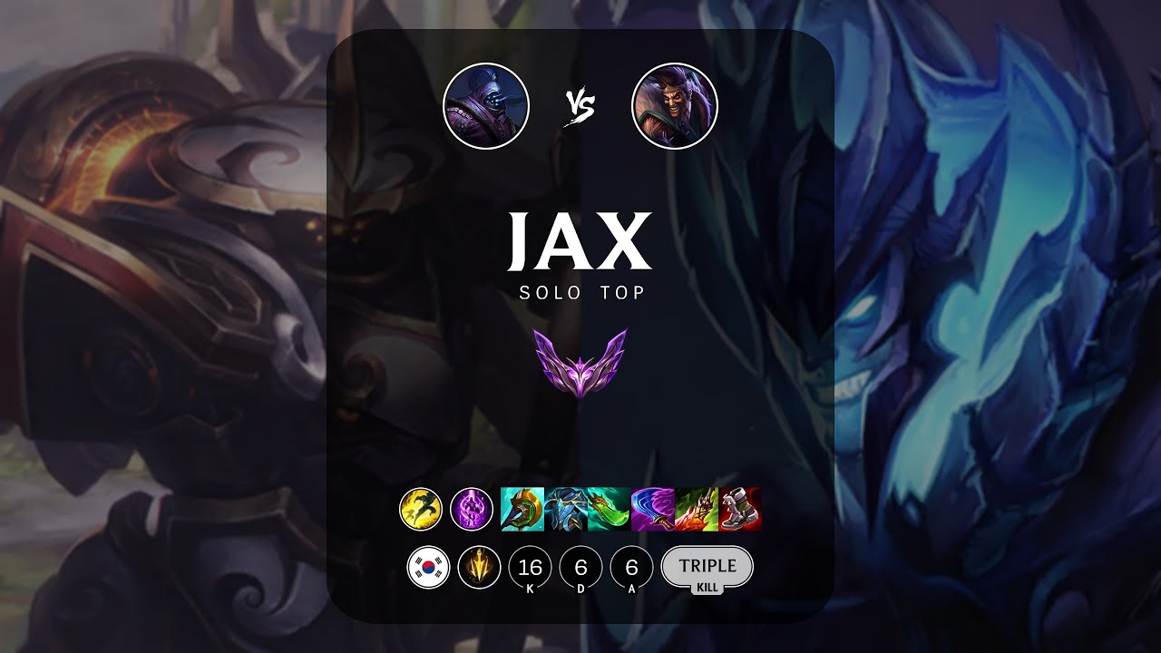 Jax Top vs Draven - KR Master Patch 13.11