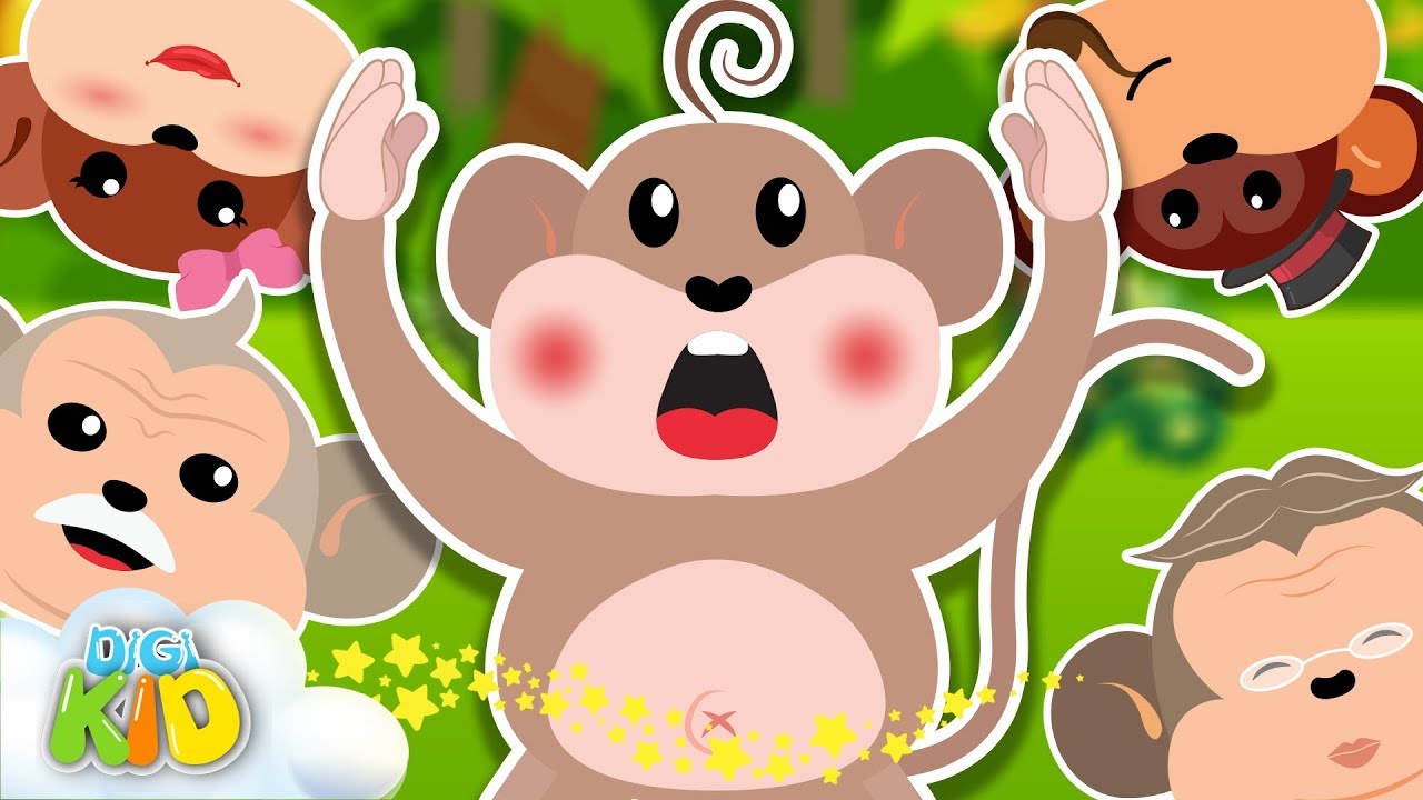 Monkey Bananas - Baby Monkey | Animal Songs | Songs for Kids by Digi Kid