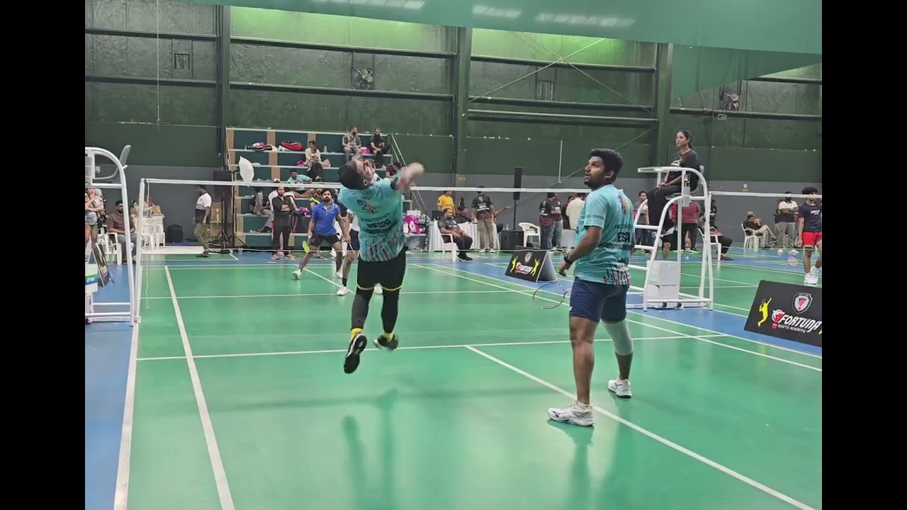 MESPA Badminton| Level B Quaterfinals | Sharafudheen & Suhail vs Maalik & Sujan| Round of 8 Battle |