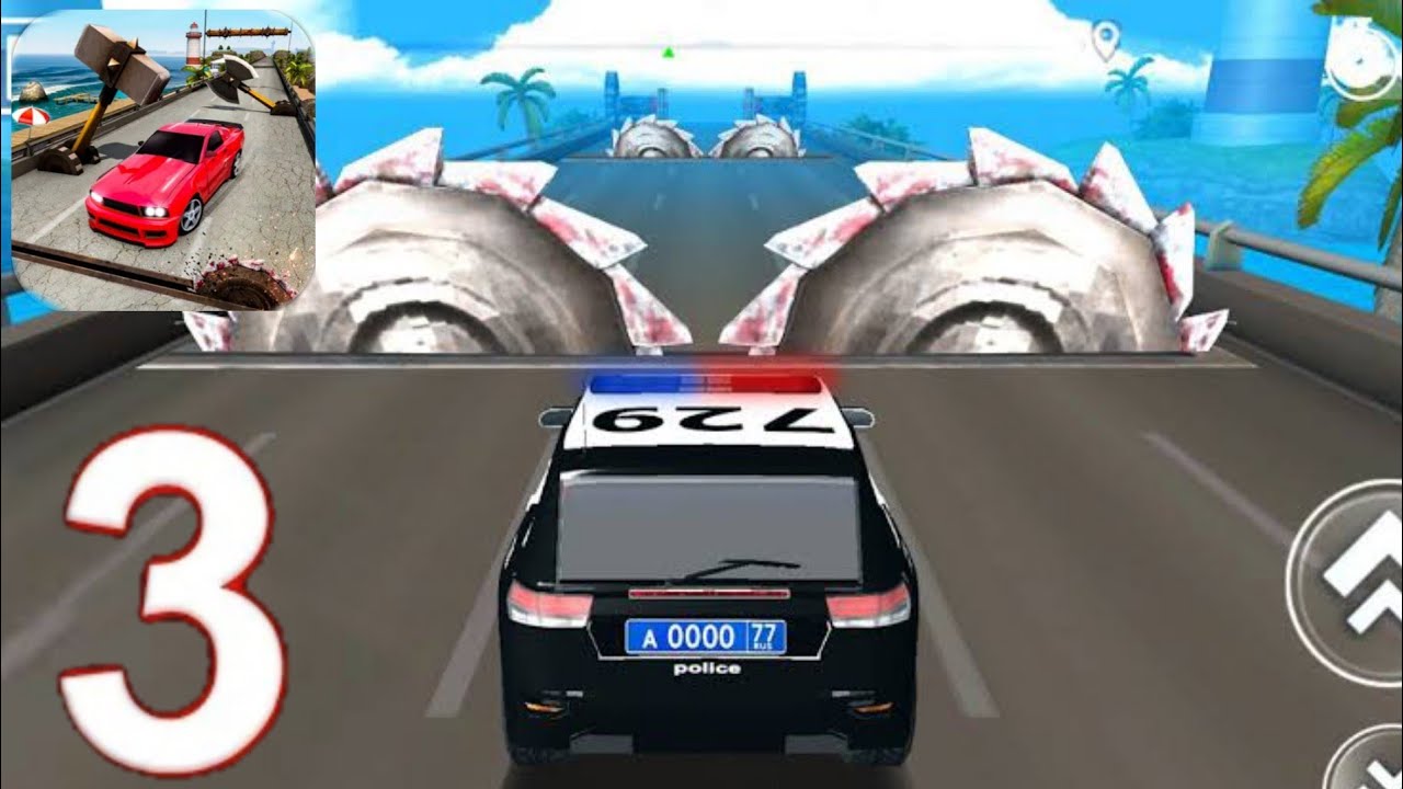 DEADLY RACE - POLICE Car Bumps Challenge 3d Gameplay Walkthrough Part 3 (iOS, Android)