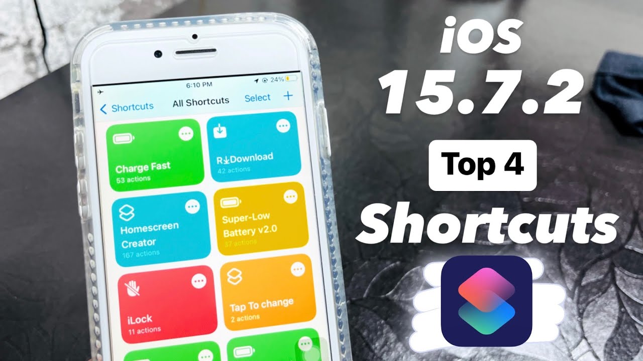 iOS 15.7.2 - Top 4 iPhone Shortcuts 2022 🔥🔥