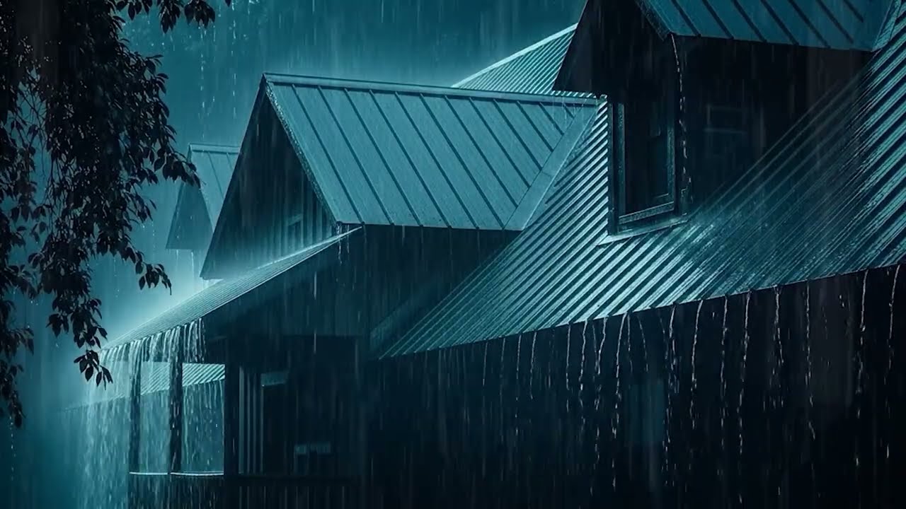 Sleep Fast & Deep with Heavy Rain & Thunder Hammering on Tin Roof