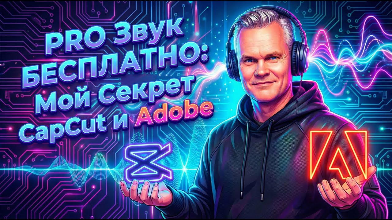 Качественный Звук БЕСПЛАТНО: Мой Секрет CapCut + Adobe