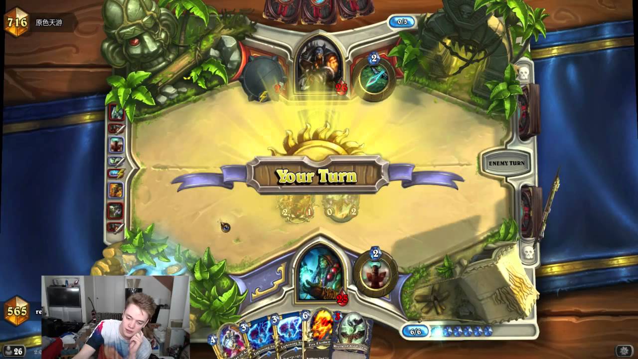 [Hearthstone] Aggro Shaman: Reynad Vs. Hunter Game 4