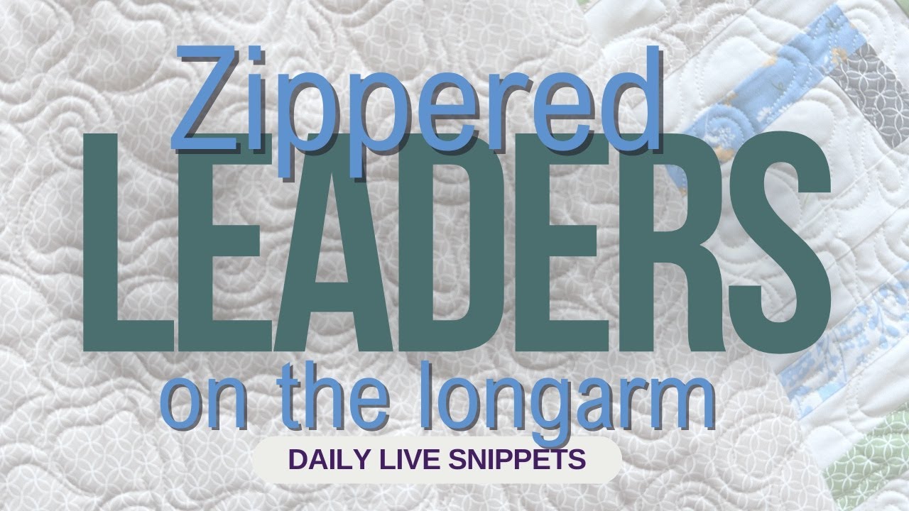 Longarm LEADERS and how to attach quilts to the machine