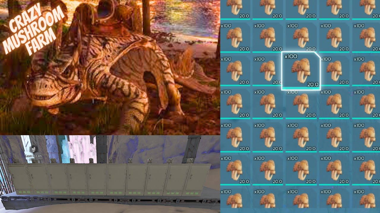 The Best Way To Farm Rare Mushrooms Ark Survival Ascended Official 1X