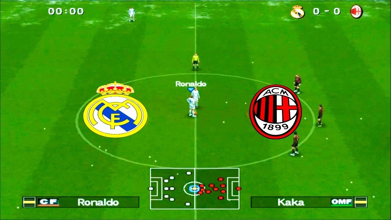 Winning Eleven 10 - Real Madrid VS AC Milan I PS 2