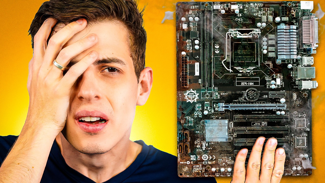 TESTEI O PC QUE ESTAVA DEBAIXO D'ÁGUA (a placa foi de arrasta pra cima)