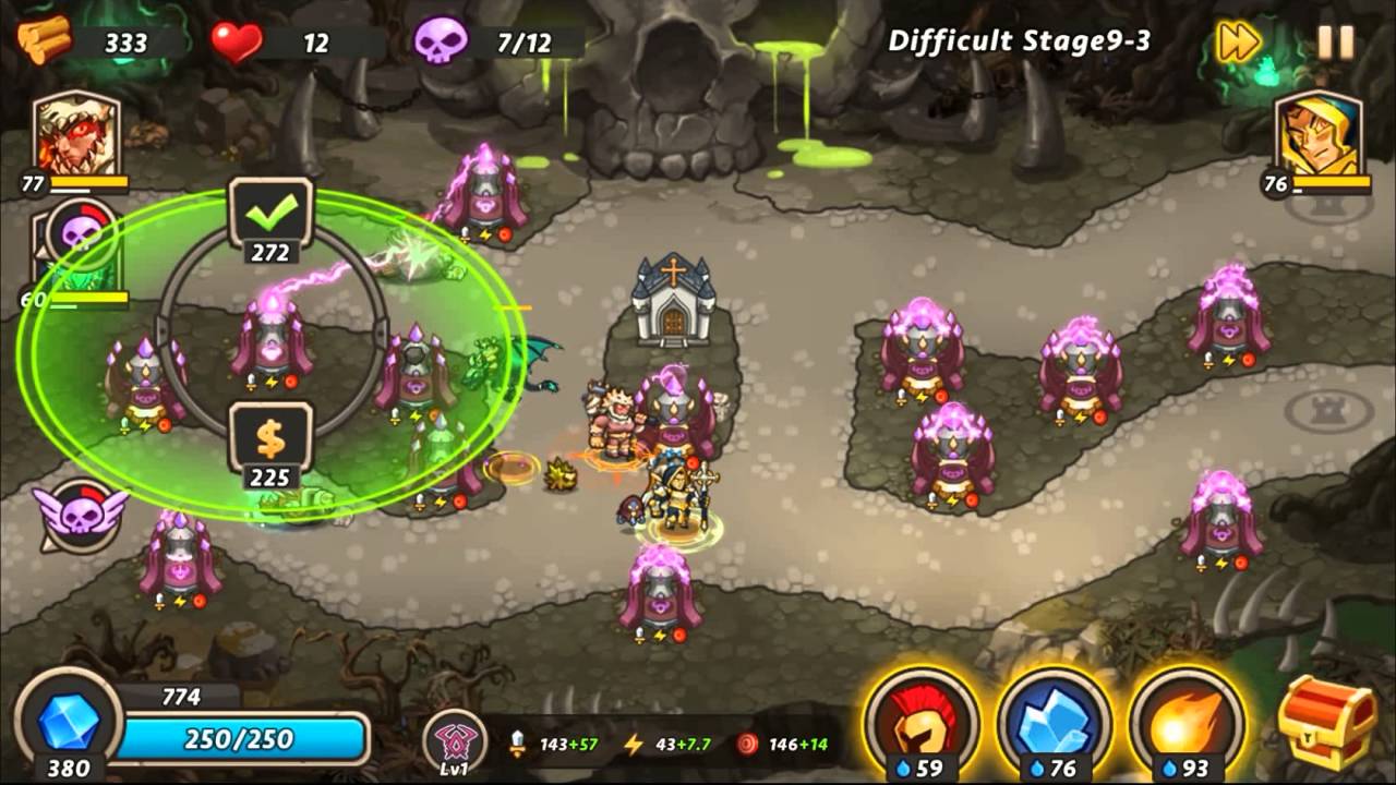 Castle Defense 2 - Hard - [9-3] #72 (3 Stars) [HD] - Demon Disaster