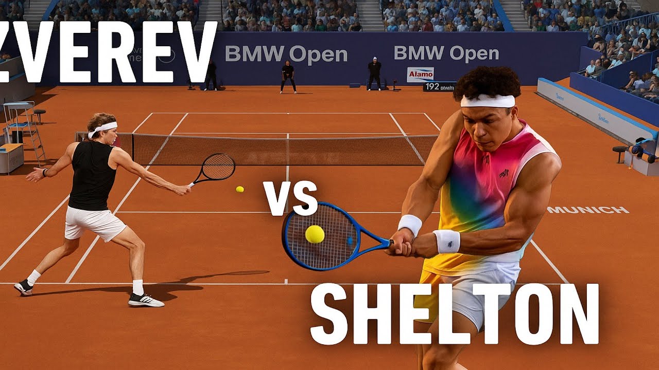 Alexander Zverev VS Ben Shelton | MUNICH | Full Ace Tennis Simulator | Gameplay