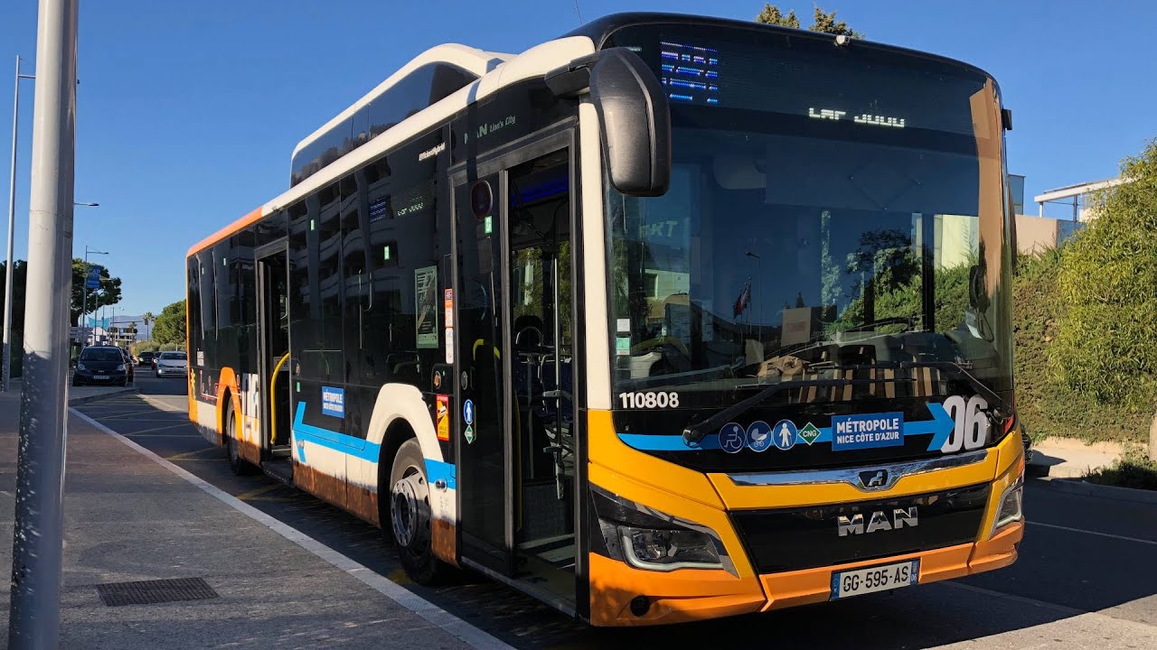 Au volant d'un MAN lion's city 12 efficient hybrid sur la ligne 22 - Lignes d'Azur
