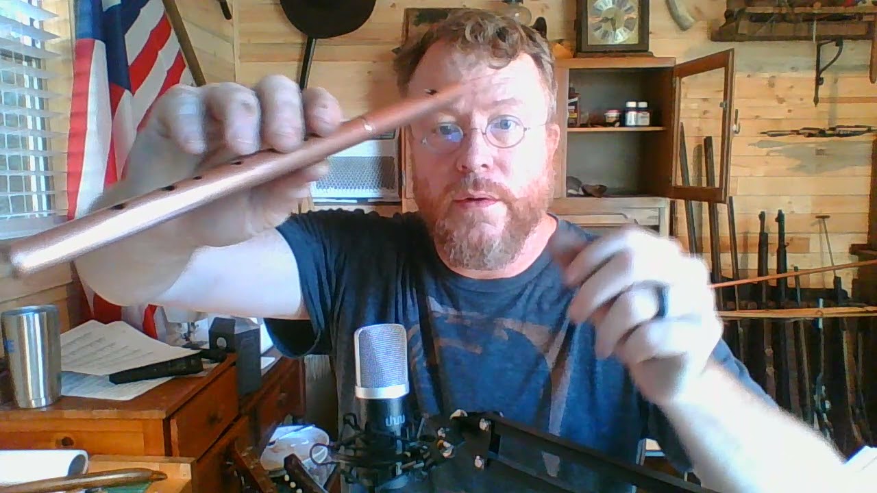 Homemade copper penny tin whistle.