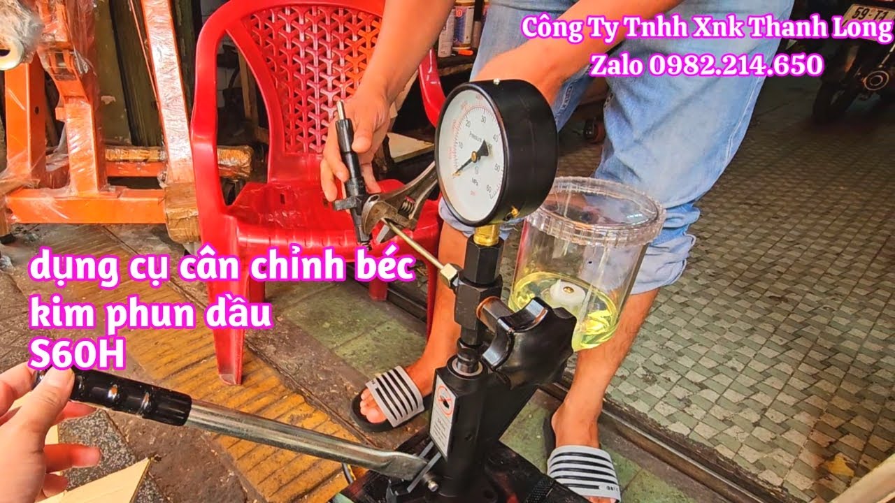 Gửi đồng hồ cân chỉnh béc kim phun dầu S60H cho khách hàng ở Bến Tre