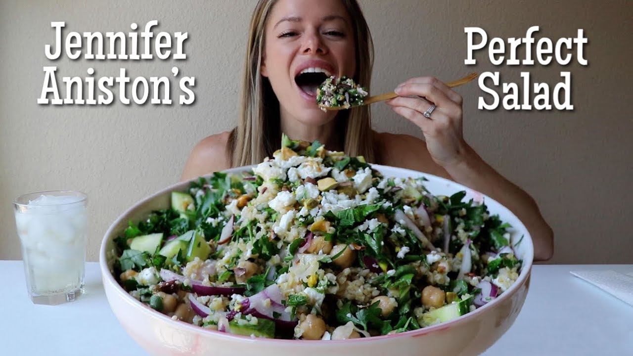 Jennifer Aniston’s Perfect Salad | Cook + Eat With Me!