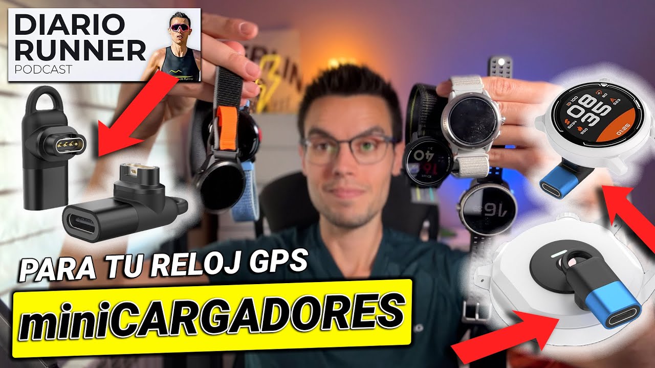 Mini cargador USB C para tu reloj GPS | Perfecto para viajes | Garmin, Coros, Apple Watch, Polar