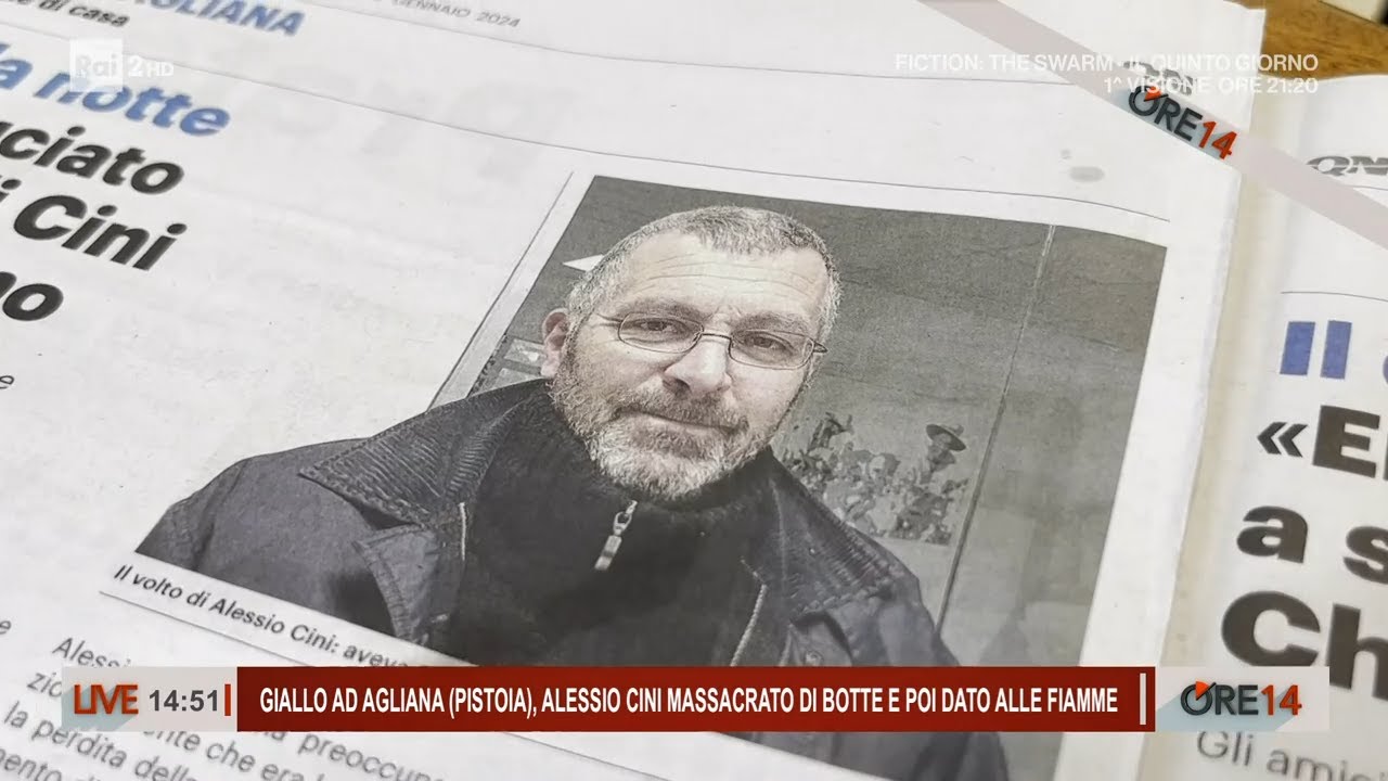 Alessio Cini massacrato di botte e poi dato alle fiamme - Ore 14 del 10/01/2024