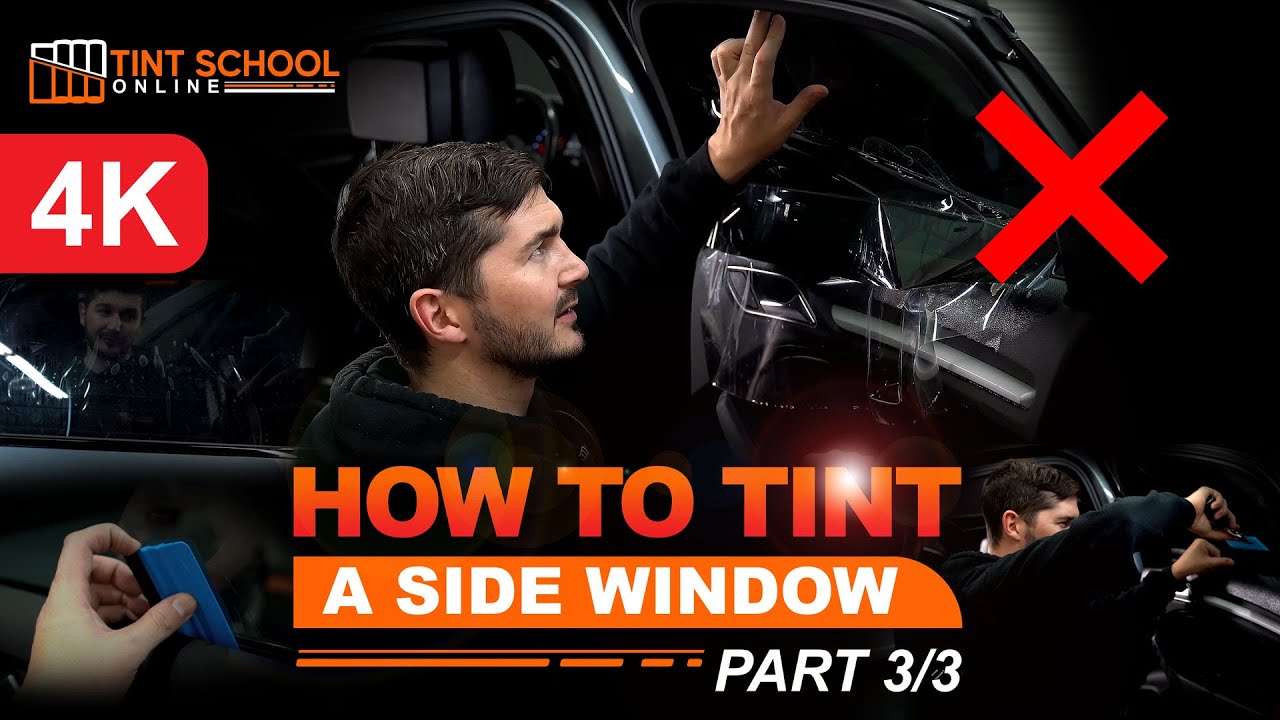 Window Tinting | How To Tint A Side Window (Part 3/3) | Half Peeling