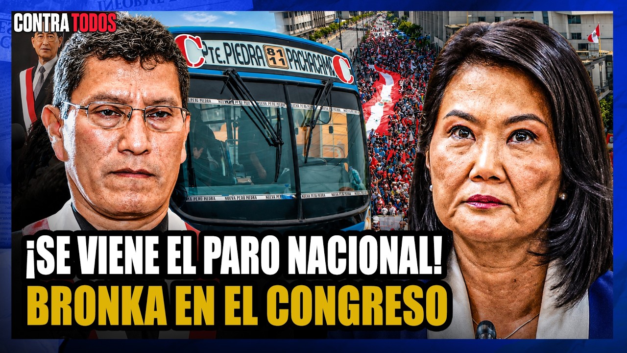 PARO NACIONAL 'CONTRA KEIKO' | BRONKA EN EL CONGRESO | CONTRA TODOS 🔴