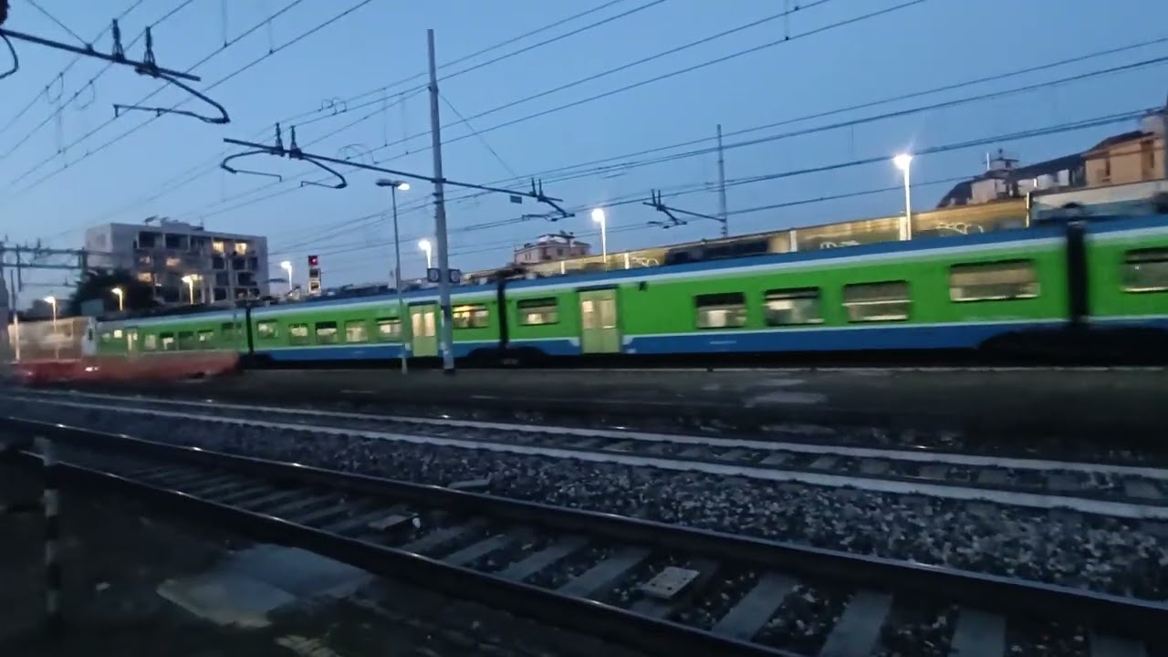 Il merci trainato da una trax di Mercitalia.
