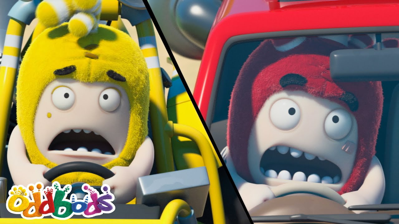 Perlumbaan Hot Dog 500 🚗🔥 | Oddbods | Cute Cartoons for Kids @Oddbods Malay