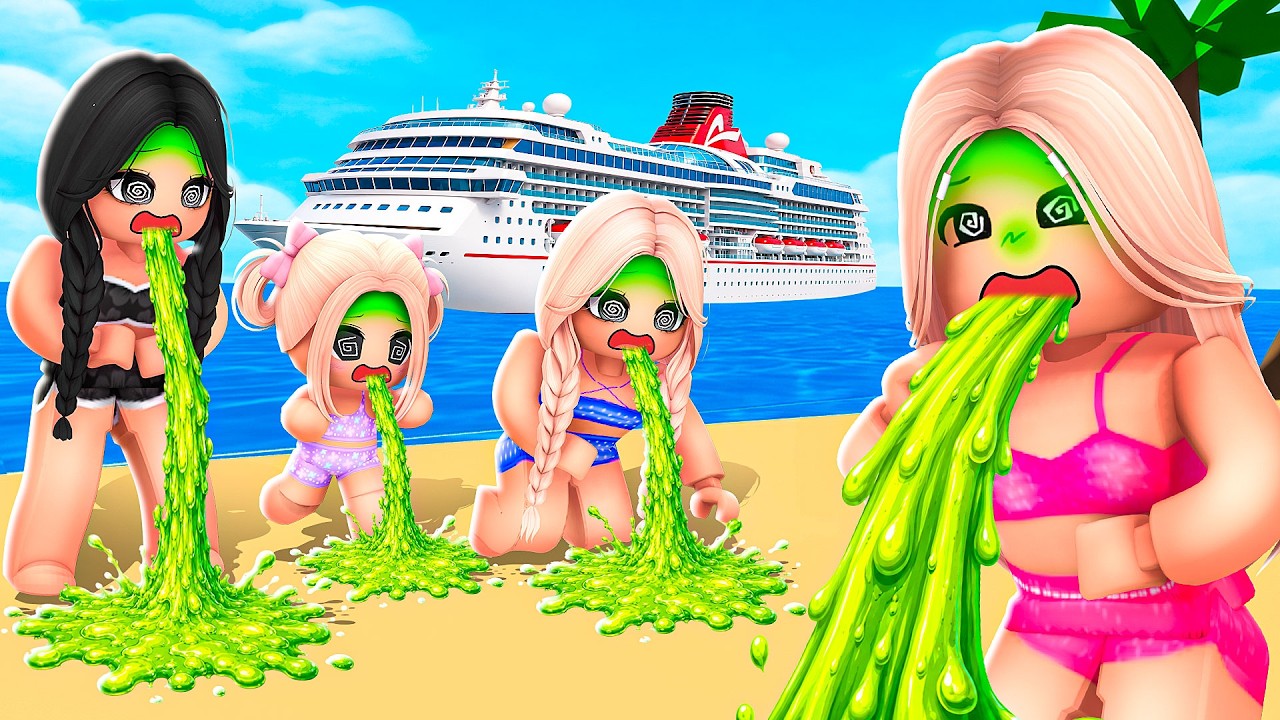 NASZA RODZINA CIĄGLE WYMIOTUJE! MAMY CHOROBĘ MORSKĄ 🤢 na BROOKHAVEN w ROBLOX!